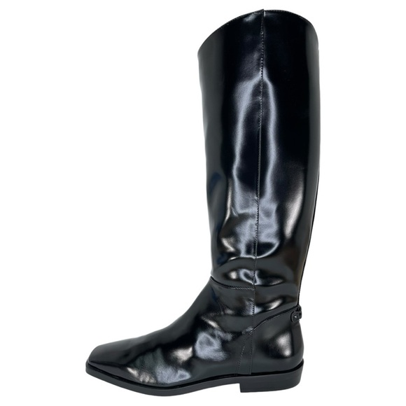 Sam Edelman Cesar Black Snip-Toe Knee High Womens Riding Boots Size 6.5M - Picture 4 of 15